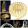 Светодиодная гирлянда-шланг Xmas Rope light для новогоднего декора улицы 10м свет LED - Теплый белый гибкая влаго/морозоустойчивая лента дюралайт от сети 220В