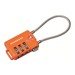 Брелок-замок Munkees 3609 TSA Cable Combi Lock Orange (MUN-3609-OR)