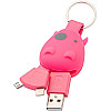 Брелок-зарядка Munkees 3700 Smart Charger Pink (1012-3700-PN)