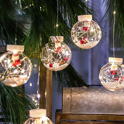 Гирлянда "Дед Мороз" Xmas WW-1 Copper Curtain Ball Lamp 3 х 1.5 м Теплый белый