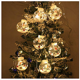 Светодиодная гирлянда Xmas M-1 Copper Curtain Ball Lamp 3 х 1.5 м Теплый белый