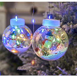 Гирлянда MHZ Xmas M-1 Copper curtain ball lamp 7257 Снеговик разноцветная