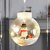 Гирлянда MHZ Xmas WW-1 Copper curtain ball lamp 7258 Снеговик теплый Белый свет
