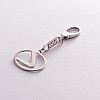 Серебряный брелок для машины Lexus 9001.1 Оникс 4.81 г