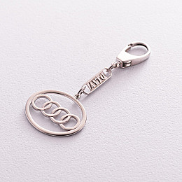 Серебряный брелок для машины Audi 9004.1 Оникс 5.0 г