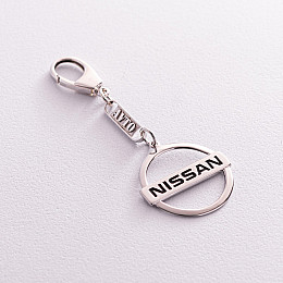 Серебряный брелок для машины Nissan 9012.1 Оникс 5.42 г