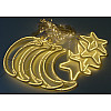 Гирлянда Xmas Copper curtain 7260 9WW-1 3x0.7 м желтый цвет свечения