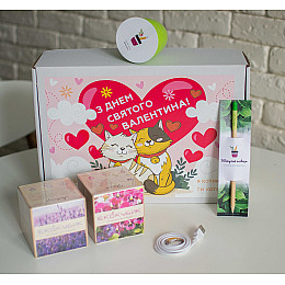 Подарочный набор на День Влюбленных Экокубик
