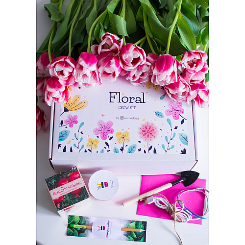 Подарочный набор на 8 марта от Экокубика FLORAL