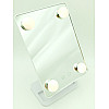 Зеркало для макияжа с LED подсветкой на подставке Cosmetie Mirror HH083 белый