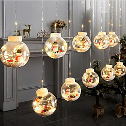 Світлодіодна гірлянда Xmas M-1 Copper Curtain Ball Lamp