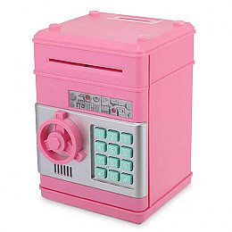 Копилка-сейф Maxland MK 4523-4 з кодом Рожевий