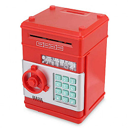 Копилка-сейф Maxland MK 4523-4 з кодом Червоний