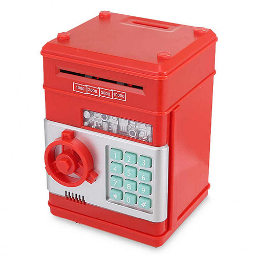 Копилка-сейф Maxland MK 4523-4 с кодом Красный