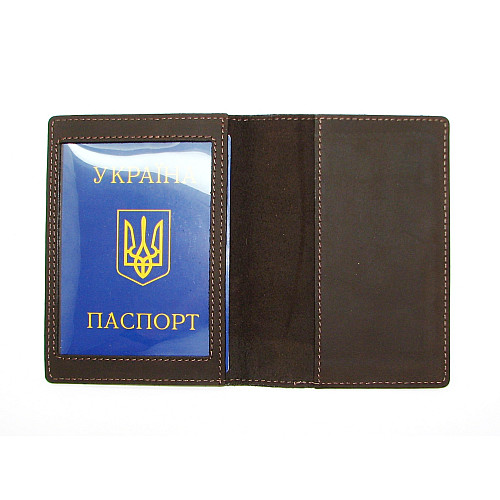 Обкладинка для документів DNK Leather Doc-01 col.F коричневий