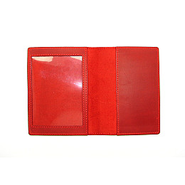 Обкладинка для документів DNK Leather Doc-01 col.H червона