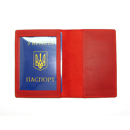 Обкладинка для документів DNK Leather Doc-01 col.H червона