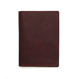 Обложка для документов DNK Leather Doc-01 col.L бордовый