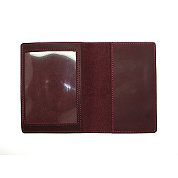 Обкладинка для документів DNK Leather Doc-01 col.L бордовий