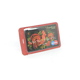 Картхолдер DNK Leather One Card col.H красный