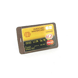 Картхолдер DNK Leather One Card col.F коричневый
