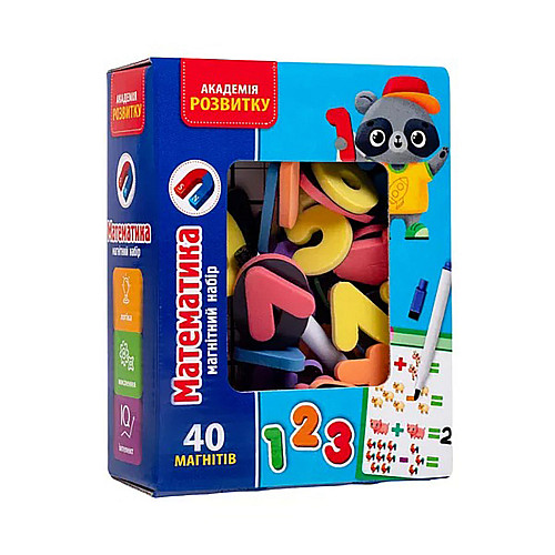 Гра настільна "Магнітний набір. Математика" Vladi Toys VT5411-16 Укр