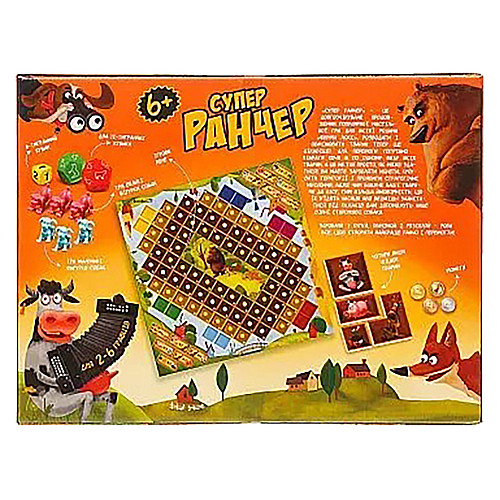 Дитяча настільна гра "Супер Ранчер" Danko Toys 8357 G-SR-01-01U Укр