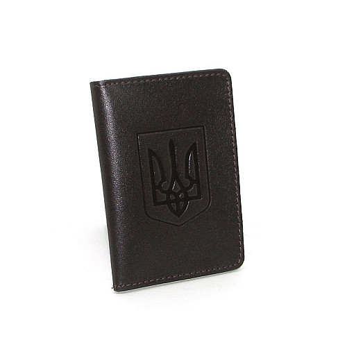 Обкладинка для документів (ID паспорт) DNK Leather mini doc R-Gerb col.F коричнева