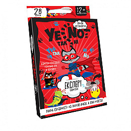 Детская карточная игра "YENOT ДаНетки" Danko Toys YEN-01U укр Красный