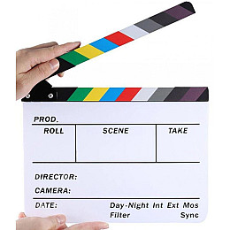 Акрилова хлопавка для режисера MHZ White