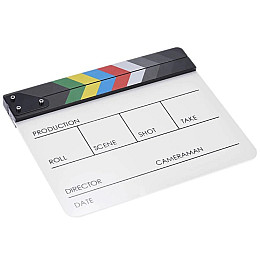 Акрилова хлопавка для режисера MHZ White