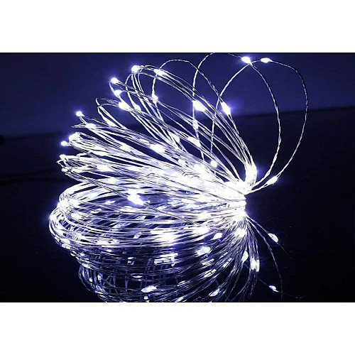 Світлодіодна гірлянда-нитка на батарейках OK холодний 5м 50LED