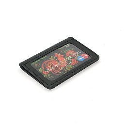 Міні обкладинка для документів ID паспорт DNK Leather mini вікно R col.J чорна