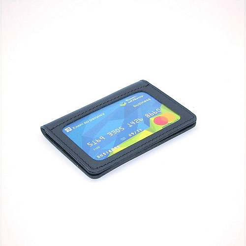 Міні обкладинка для документів ID паспорт DNK Leather mini okno R col.K синя