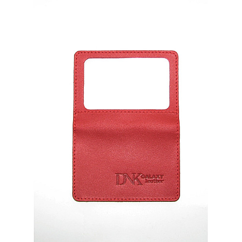 Мини обложка для документов ID паспорт DNK Leather mini okno R col.H красная