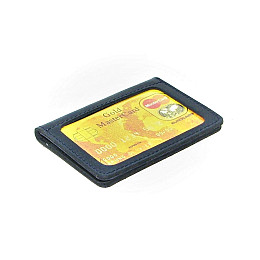 Міні обкладинка для документів ID паспорт DNK Leather mini окно H col.K синя
