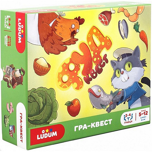 Настольная игра Ludum "Фуд-квест" LG2047-61 украинский язык