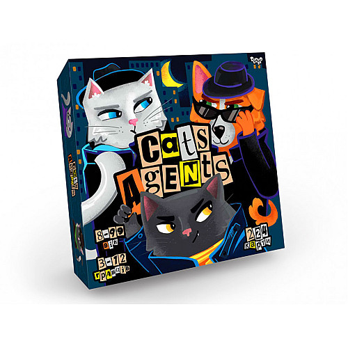Розважальна настільна гра Danko Toys "CATS AGENTS" укр G-CA-01-01U