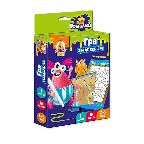 Игра с маркером Vladi Toys «Пиши и стирай. Монстрики» VT5010-18