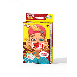 Настольная развлекательная игра Danko Toys VETO-02 мини Украинский язык