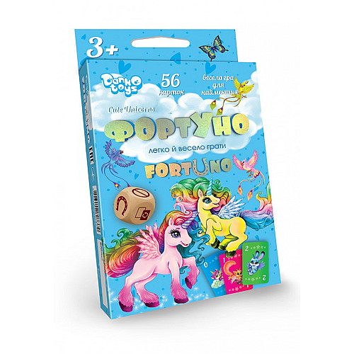 Розвиваюча настільна гра Danko Toys "ФортУно Cute Unicorns" укр UF-04-01U