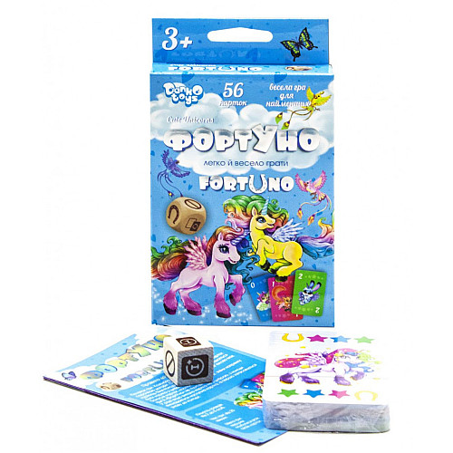 Розвиваюча настільна гра Danko Toys "ФортУно Cute Unicorns" укр UF-04-01U