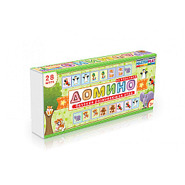 Детская игра домино Colorplast 1-093-2-1 Зверюшки