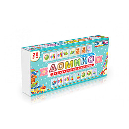Дитяча гра доміно Colorplast 1-093-2-1 Предмети