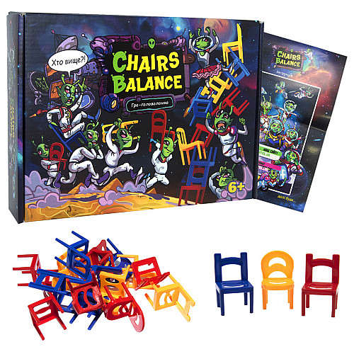 Настільна гра "Chairs Balance" Strateg 30408 ​​укр.