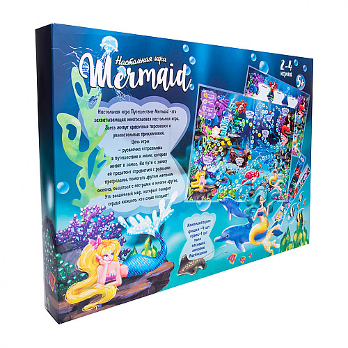 Настільна Гра-бродилка "Подорож Mermaid" Strateg 30501 рус.