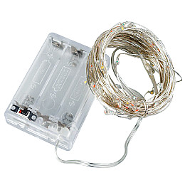 Светодиодная гирлянда-нить на батарейках Decorative Light синяя 10м 100LED 218-21526967