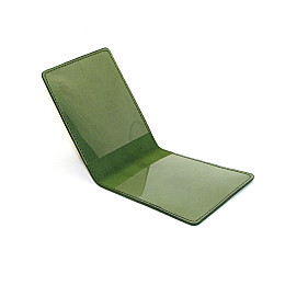 Обкладинка з натуральної шкіри на посвідчення учасника бойових дій УБД DNK Leather DNK UBD H col.C зелений