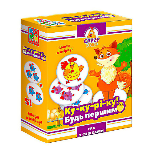 Игра настольная "Ку-ку-ре-ку!" Vladi Toys VT8025-08 укр