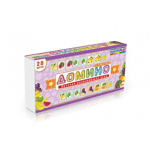 Детская игра домино Colorplast 1-093-2-1 Фрукты